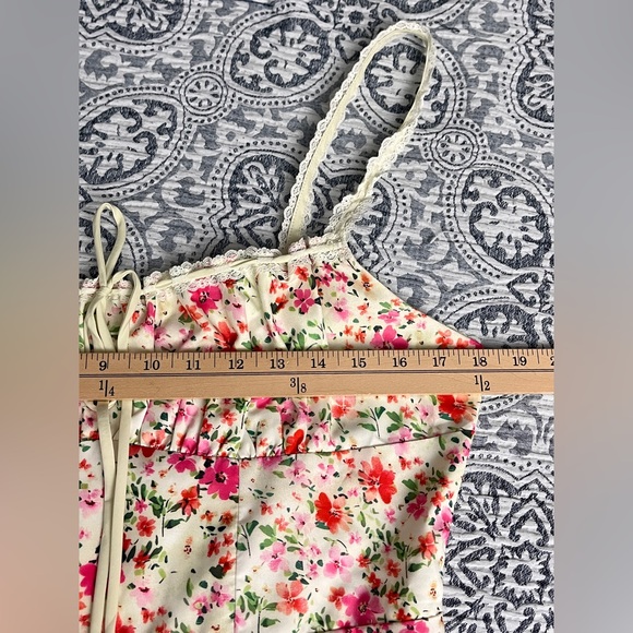 Commense Floral Print Trim Cami Midi Dress XL - Picture 8 of 16